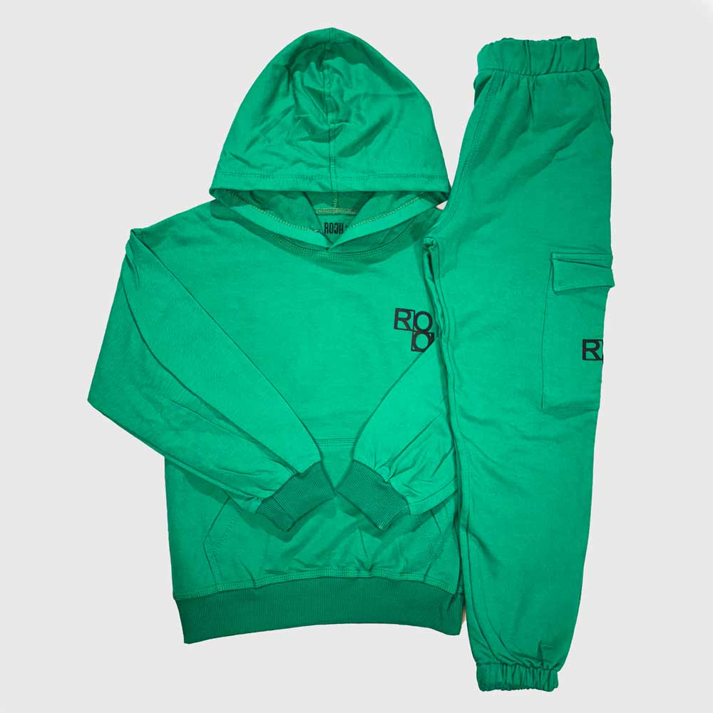 Boys Matching Pullover Hoodie and jogger - Green